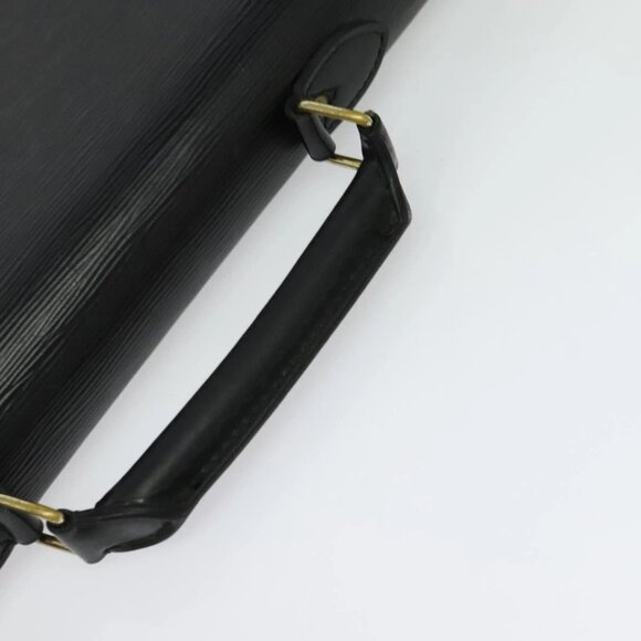 LOUIS VUITTON Epi Serviette Ambassador Business Bag Black M54412 LV Auth ep10554 - Picture 8 of 16